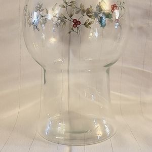 Pfaltzgraff winterberry 8" pillar floating candle